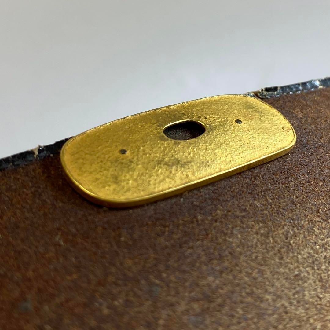 加納銕哉 彫刻 金唐革 純金金具、キセル 木箱付 162g - メルカリ
