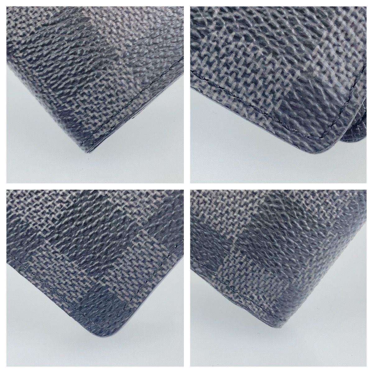 LOUIS VUITTON ルイヴィトン ダミエ ポルトフォイユ プラザ グレー  