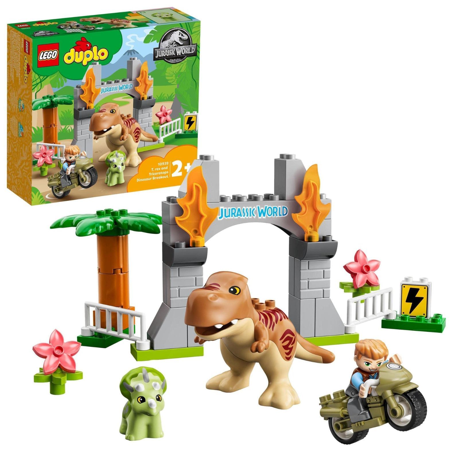 【大特価】レゴ(LEGO) デュプロ Ｔ-レックスとトリケラトプスの大だっそう 10939 おもちゃ ブロック プレゼント幼児 赤ちゃん 恐竜 きょうりゅう 男の子 女の子 2歳以上