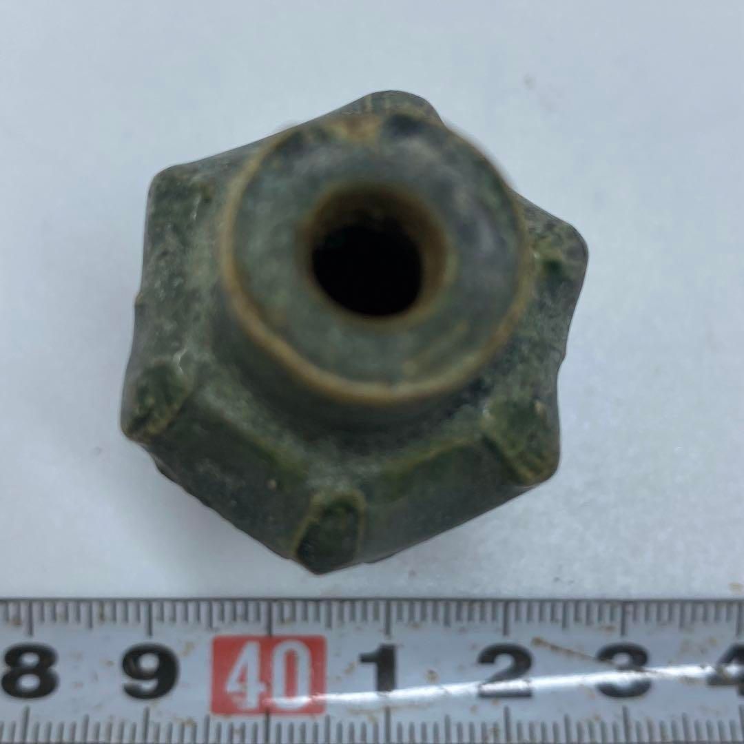 中国古玩 緑釉鼻煙香 高さ約5.4㎝ 東さ6-1014☆