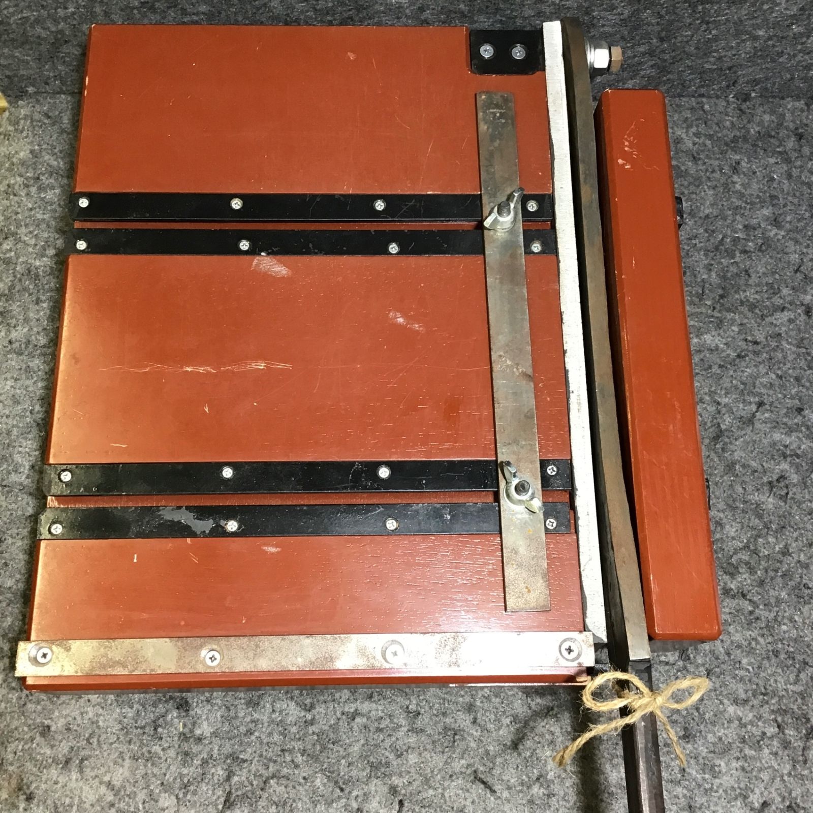 中古】盛光 台付押切 切断機 シャーリング OSDT-0380 切断長 380mm 