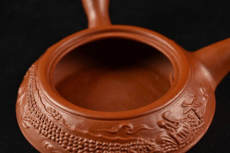 蔵A5384b 常滑焼 朱泥急須 杉江木仙 共箱 WWW_IBETON_RU