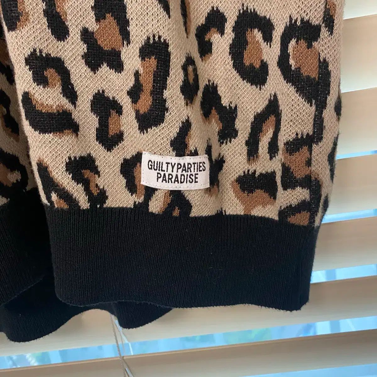 M ） WACKO MARIA(ワコマリア) 23ss レオパード ニット セーター