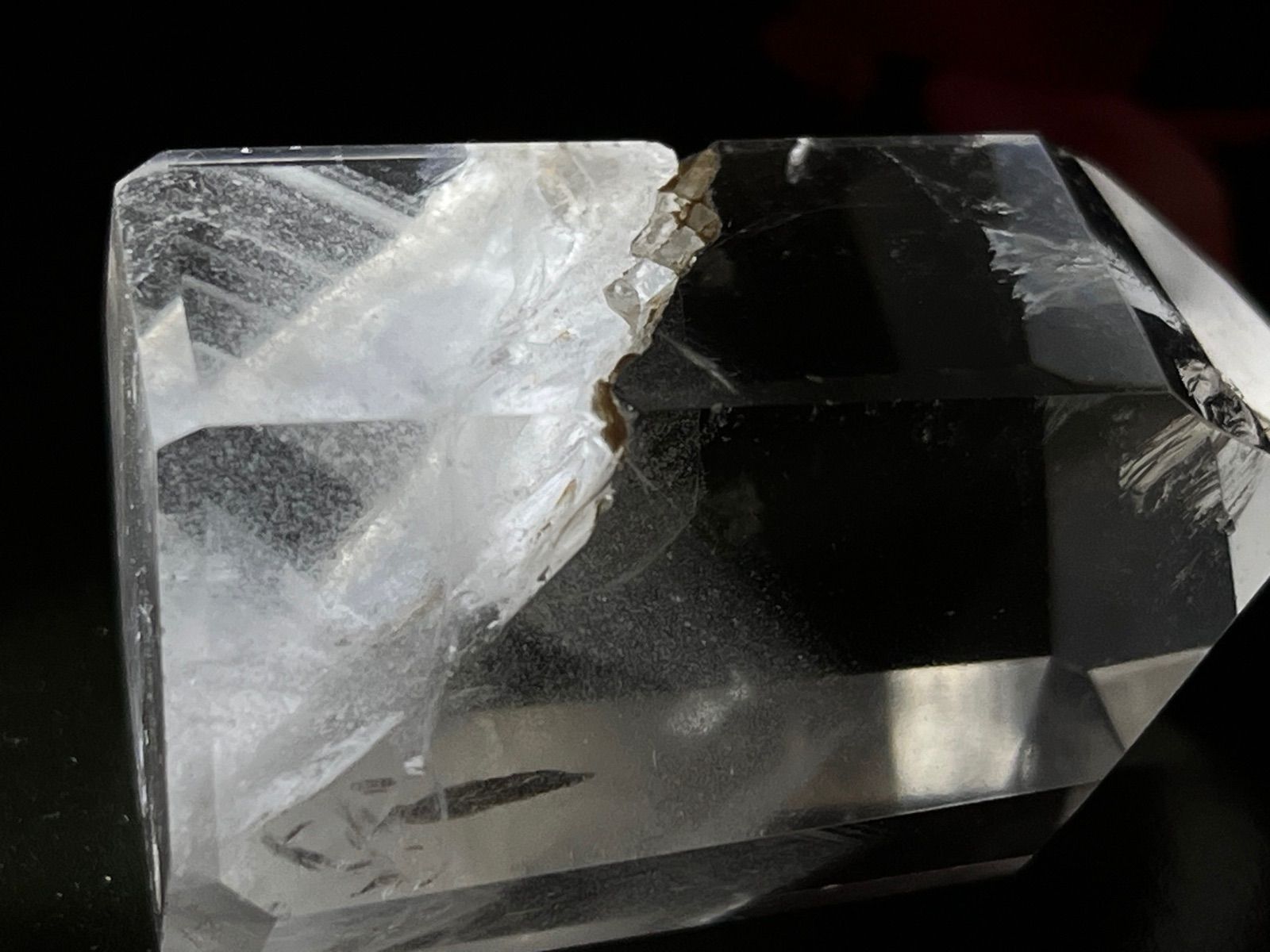 龍脈水晶 ホワイトファントム クリスタル 水晶 原石 ポリッシュ