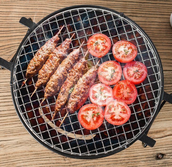 多機能バーベキューコンロ焼肉家庭用煮茶丸焼き炭アウトドアWP今季トレンド