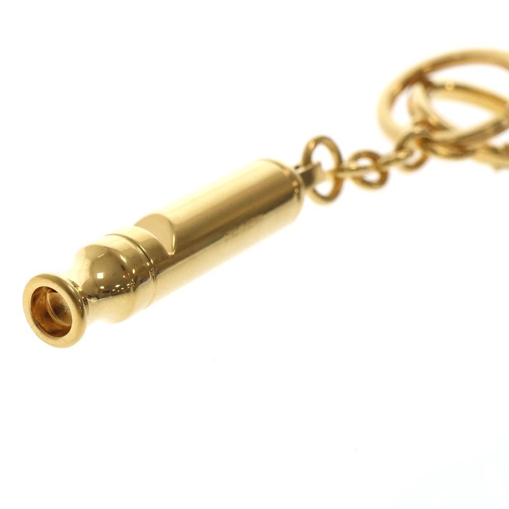 H154 良品✨サンローランパリ　キーホルダー　メタルホイッスル　笛　男女兼用 H154 良品✨サンローランパリキーホルダーメタルホイッスル笛男女兼用