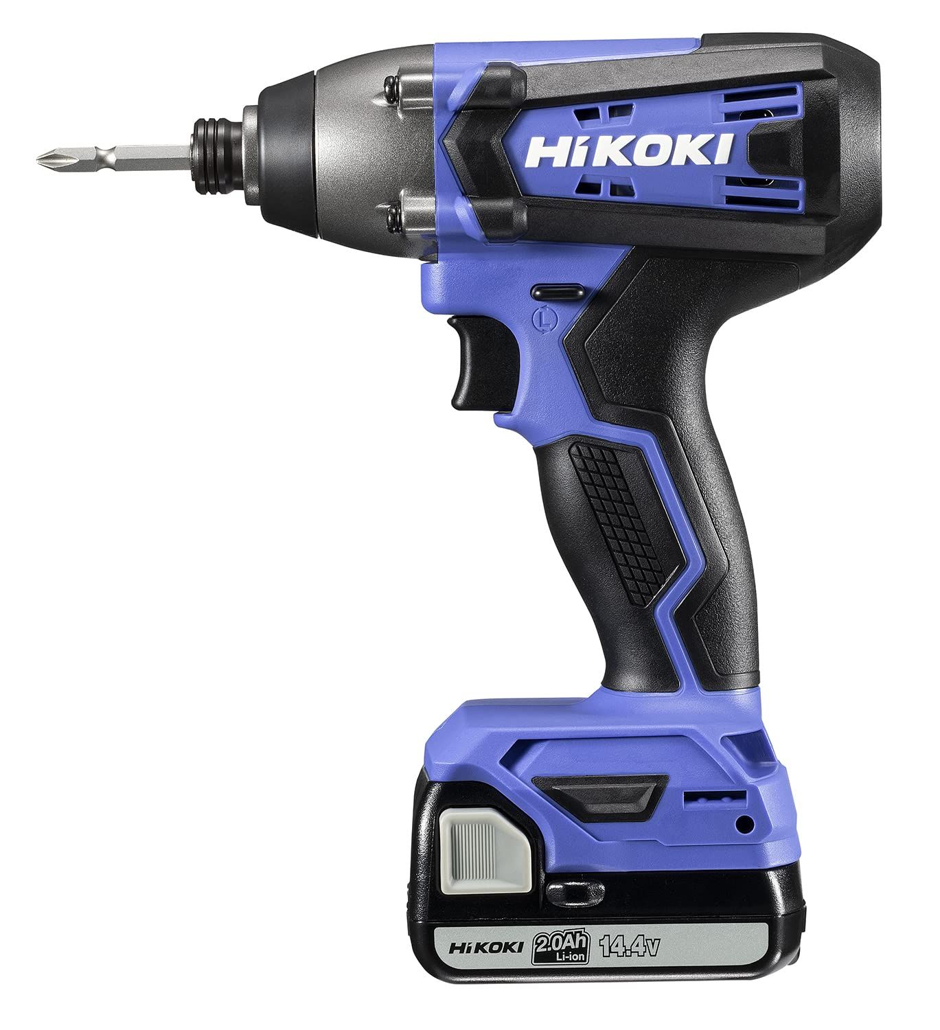 新着商品 HiKOKI ハイコーキ 14.4V コードレス インパクトドライバ 2.0Ah 蓄電池×2個 充電器 ケース付 FWH14DF 2BG ブルー