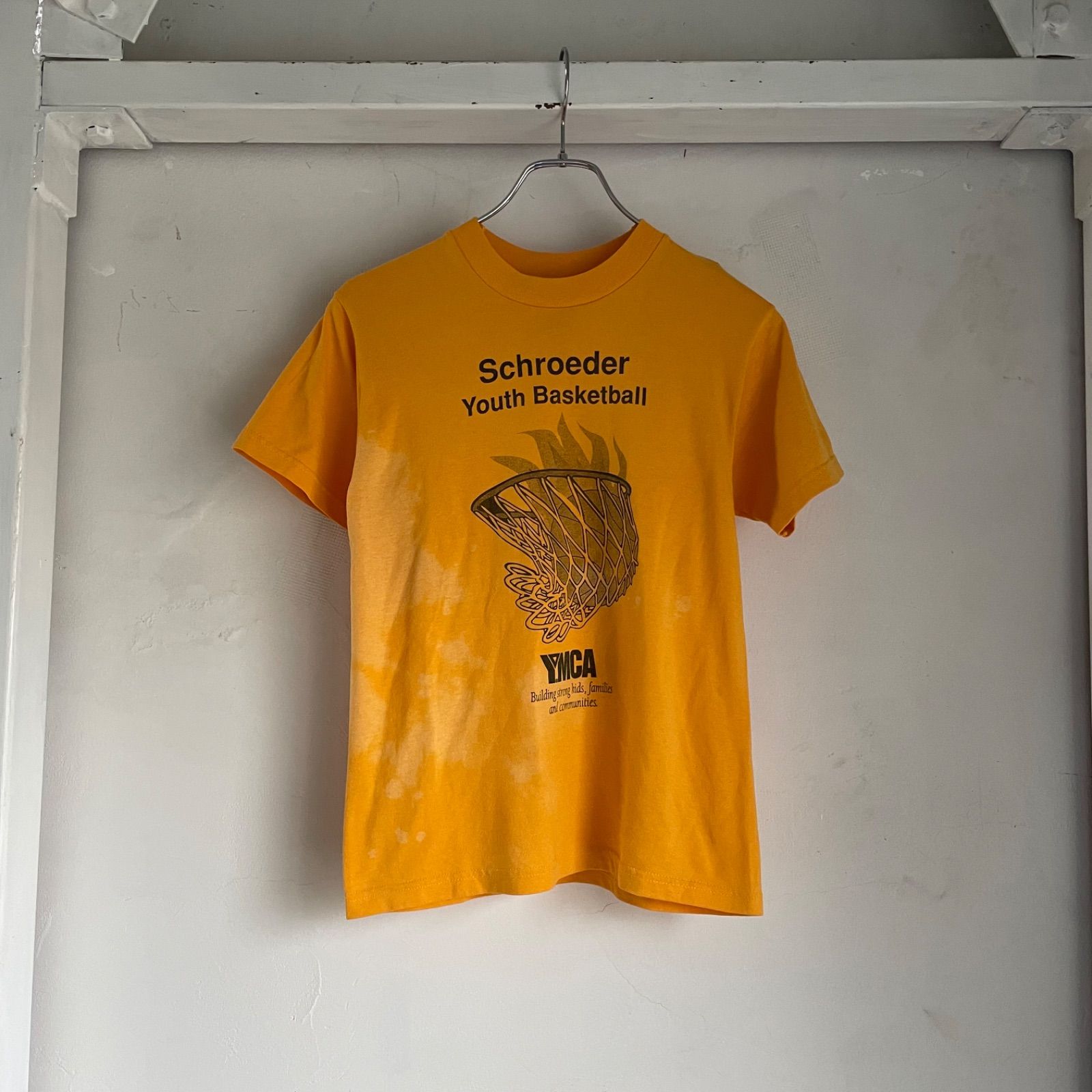 90s KIDS TEE YELLOW T-SHIRT “YMCA” UC-0388