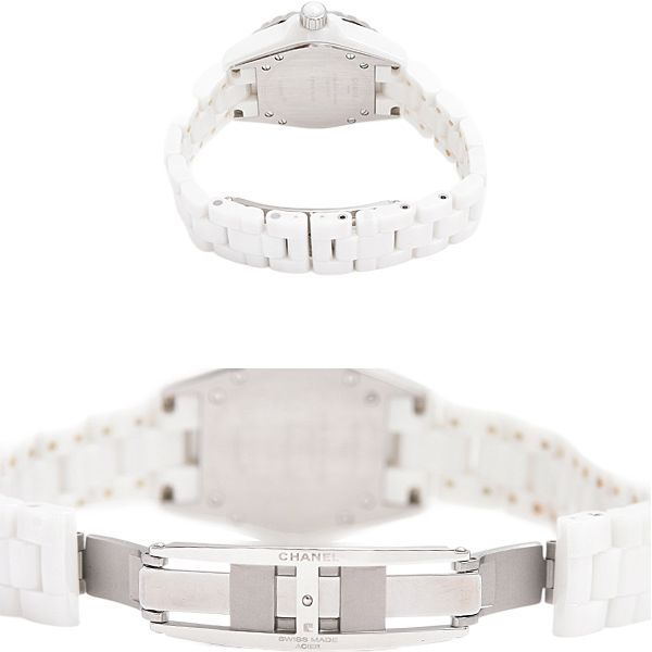電池交換済 CHANEL シャネル J12 33mm 二重ダイヤベゼル H0967 ダイヤモンド デイト 200m防水 白 ホワイト CE セラミック SS ステンレス レディース クォーツ【6ヶ月保証】【腕時計】【中古】 楽天市場】[中古]シャネル J12 ホワイトセラミック 33mm ベゼル