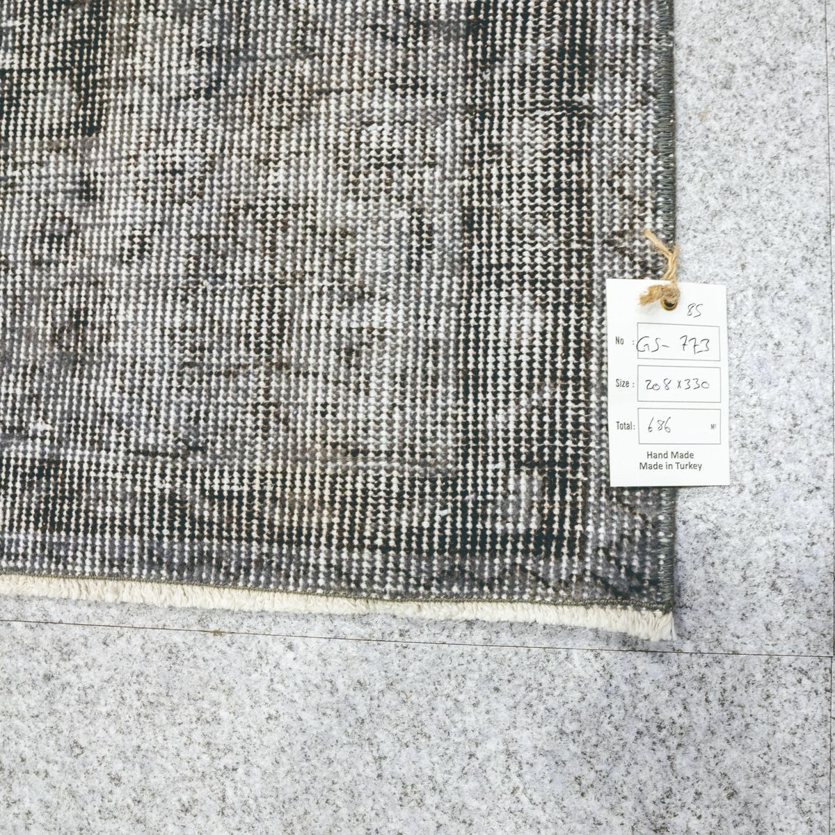 展示品】SUBASI HALI スバシハリ OVERDYED VINTAGE RUG GS773 オーバー