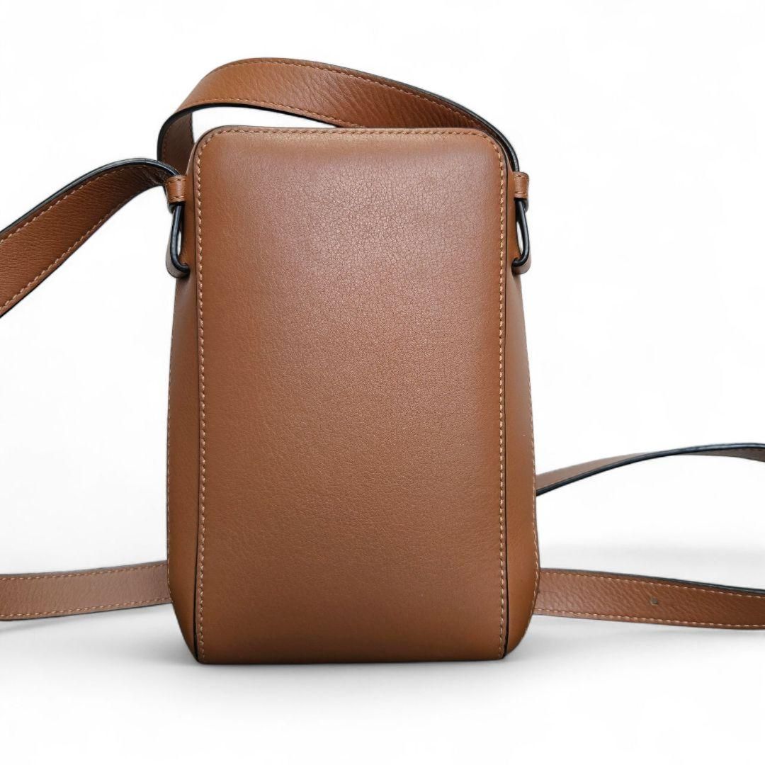 ロエベ クラシックカーフスキン ボックスバッグ アナグラム ブラウン タン ショルダーバッグ