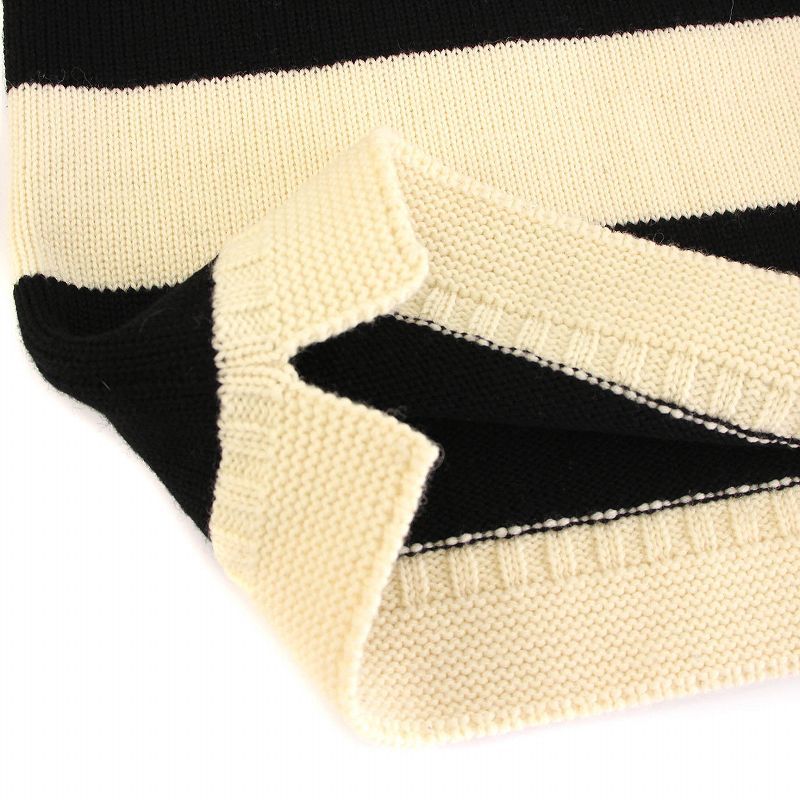 カオス CHAOS セーター ニット ウール ボーダー 長袖 F 黒 白 CH806551ER /YM レディース カオス CHAOS セーター ニット ウール ボーダー 長袖 F 黒 白の