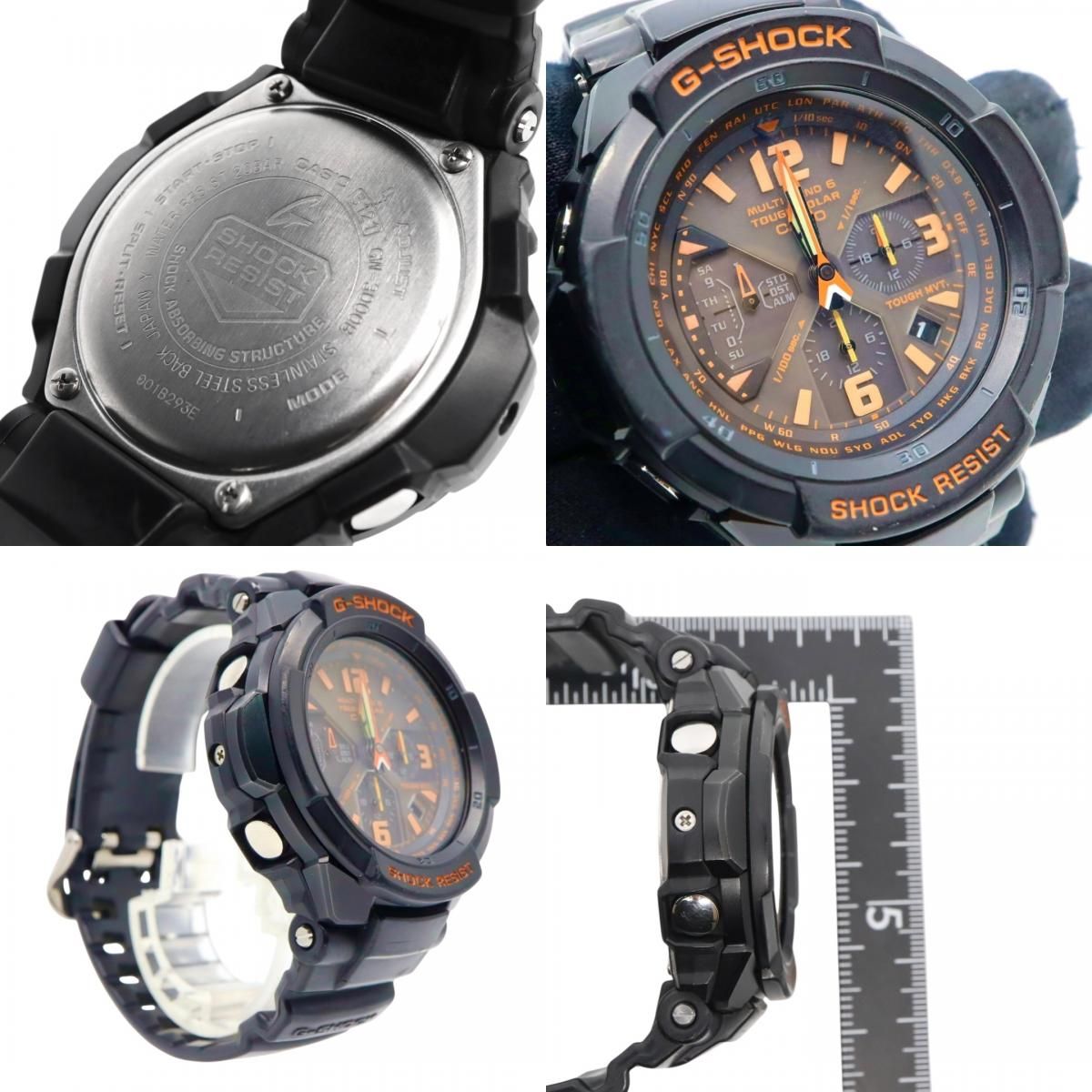 美品 CASIO カシオ G-SHOCK グラビティマスター GW-3000B ブラック 