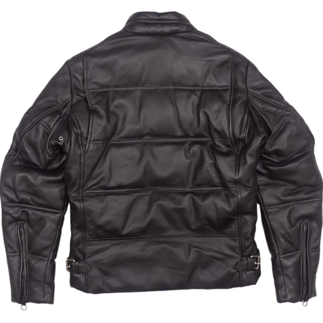 Schott ショット S レザーダウンジャケット モーターサイクル JJ913