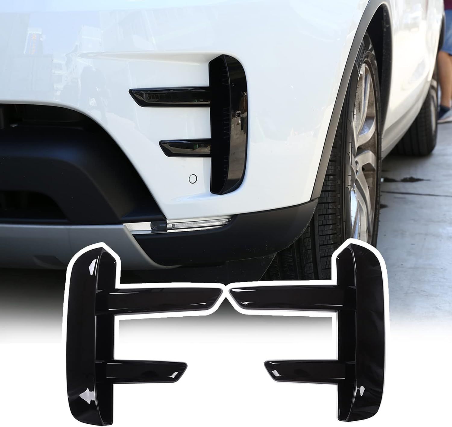 【美品・未使用新品】ランドローバー ディスカバリー5 L462 2017-2022 フロントグリルエアベントカバー 吸気口装飾アクセサリーC251020