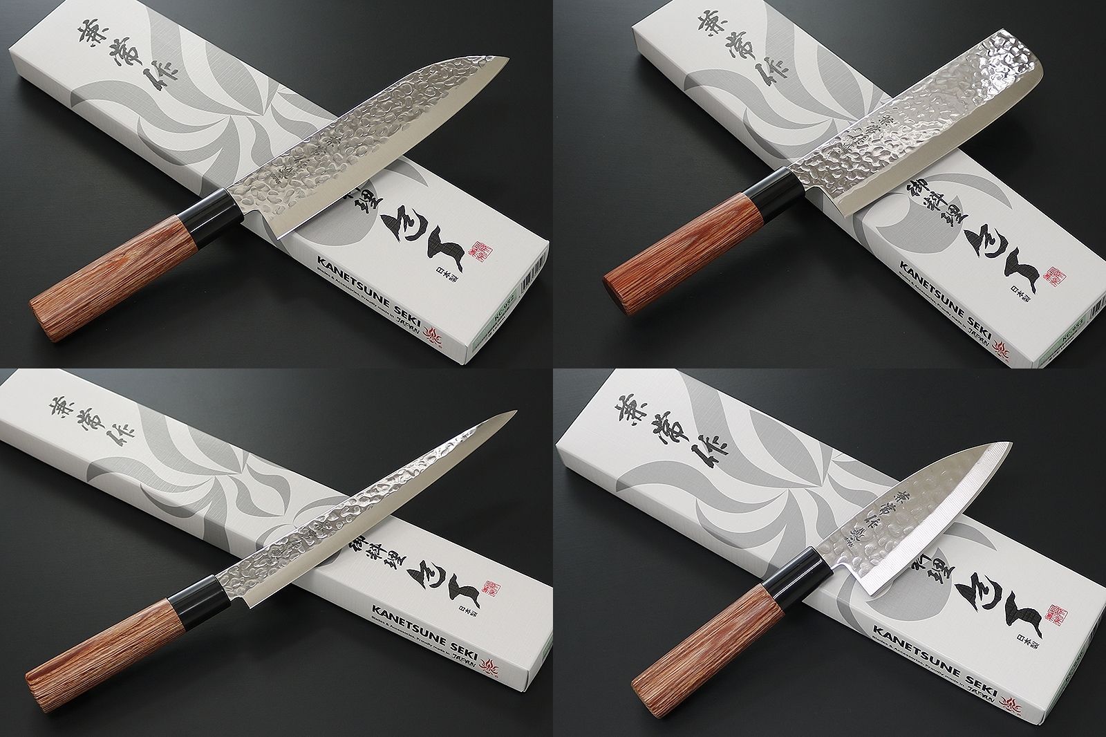 包丁 日本製 KC-952 三徳 KC-953 薄刃型 KC-955 筋引 KC-956 小出刃セット 兼常作 ステン1K6 槌目磨き