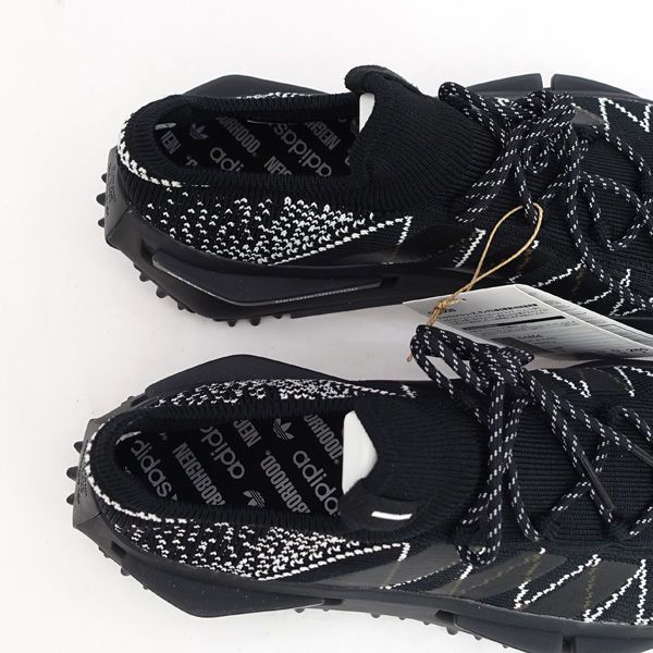 NEIGHBORHOOD × adidas ◇スニーカー/NMD S1 KNIT/ブラック/28cm