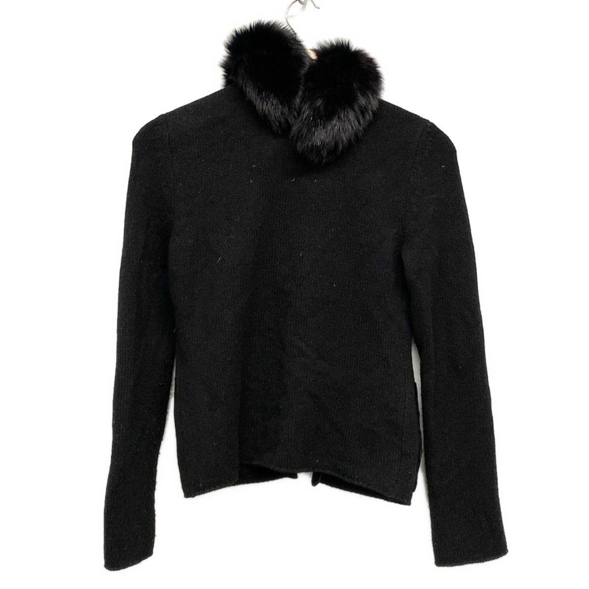 FOXEY フォクシー カーディガン サイズ38 M レディース - 33676 黒 長袖|フォックス