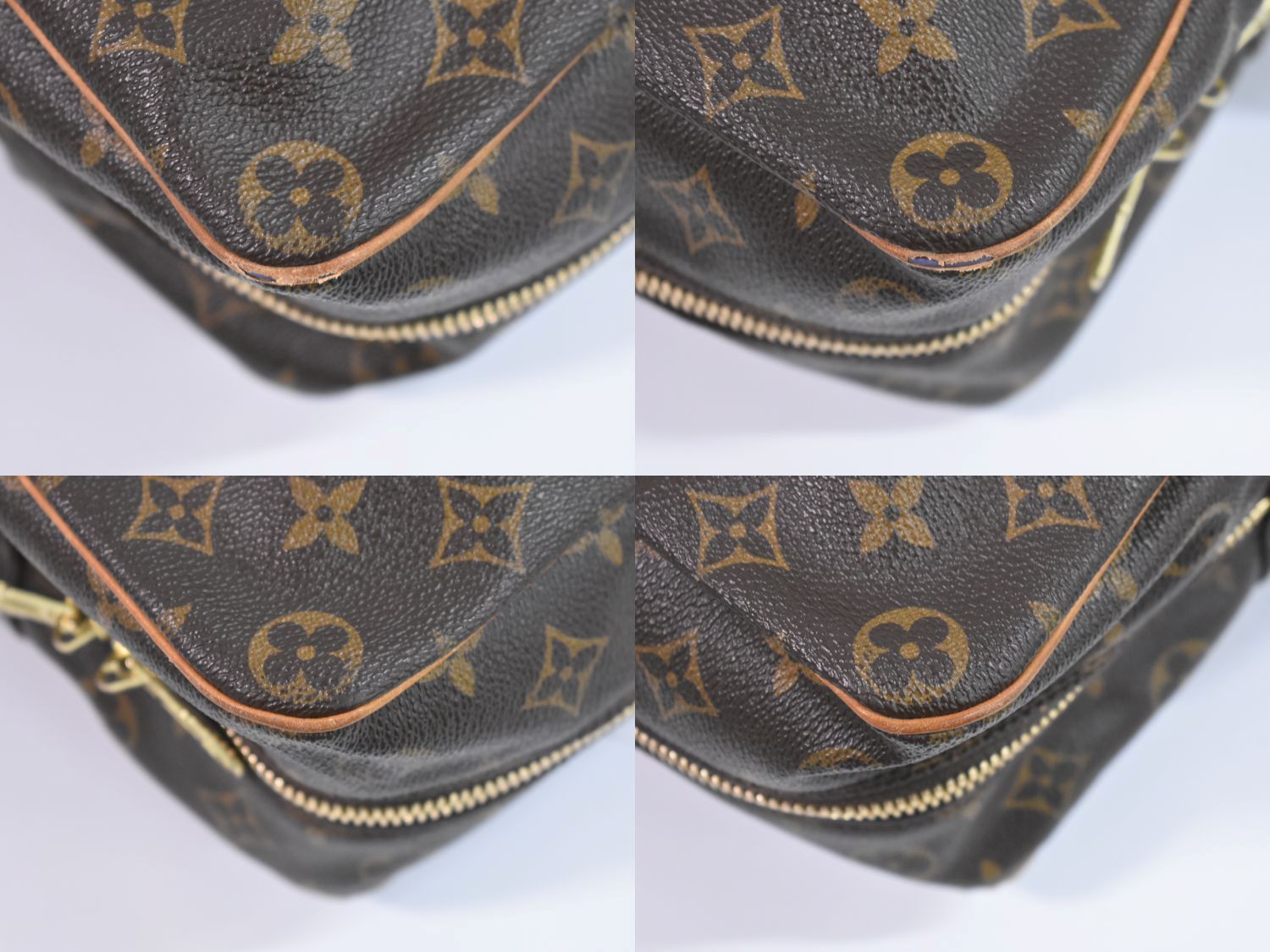 本物 ルイヴィトン LOUIS VUITTON LV ダヌーブ 28 モノグラム ショルダーバッグ ポシェット ブラウン M45262 Danube ビトン バッグショルダーバッグ