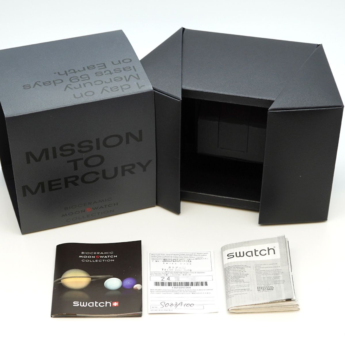 5wwm0188 スウォッチ×オメガ ミッショントゥザムーン S033A100 グレー文字盤 腕時計 メンズ