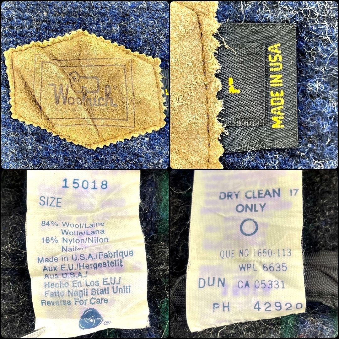 US古着・90s】WOOLRICH ウールリッチ ウールジャケット エスニック柄