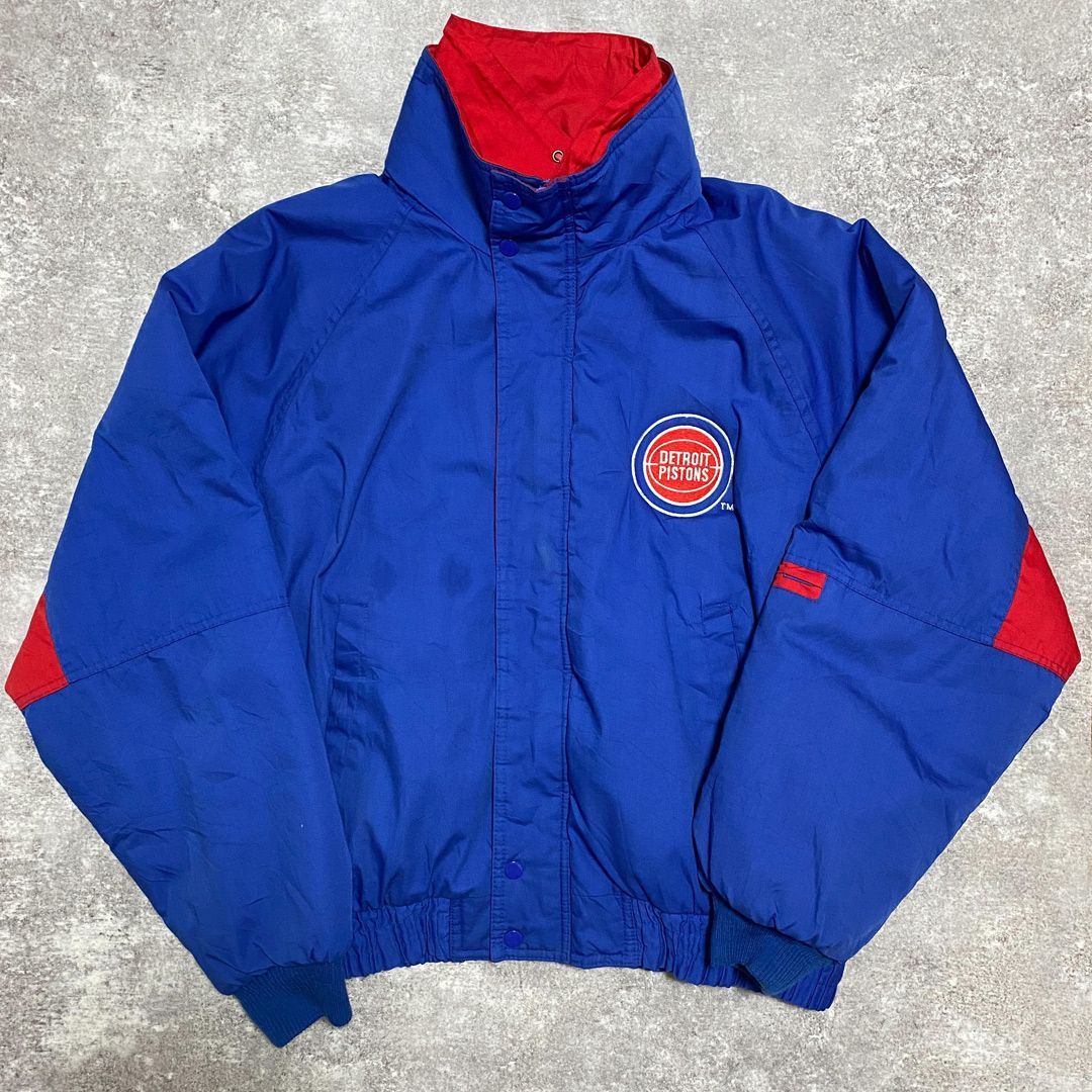 NBA デトロイト・ピストンズ ロゴ ビンテージ 80s～90s 中綿ジャケット 