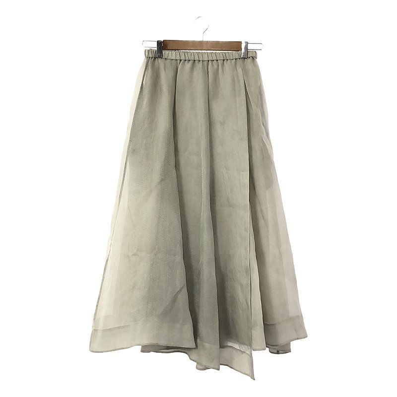 BLAMINK / ブラミンク | シルク ウエストギャザースカート | 36