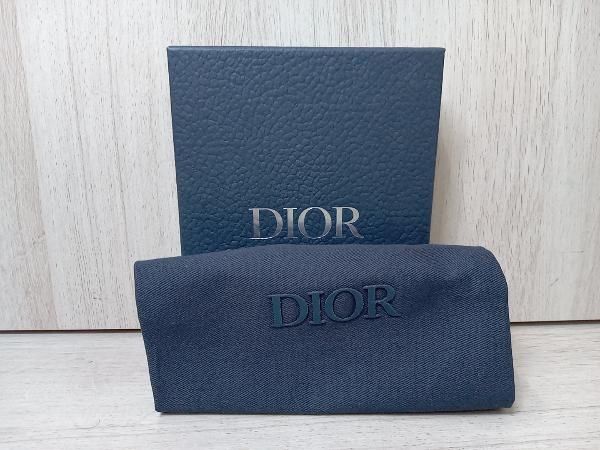 Dior 二つ折り財布 ブラック 保存袋付き 未使用品▽DIOR ディオール
