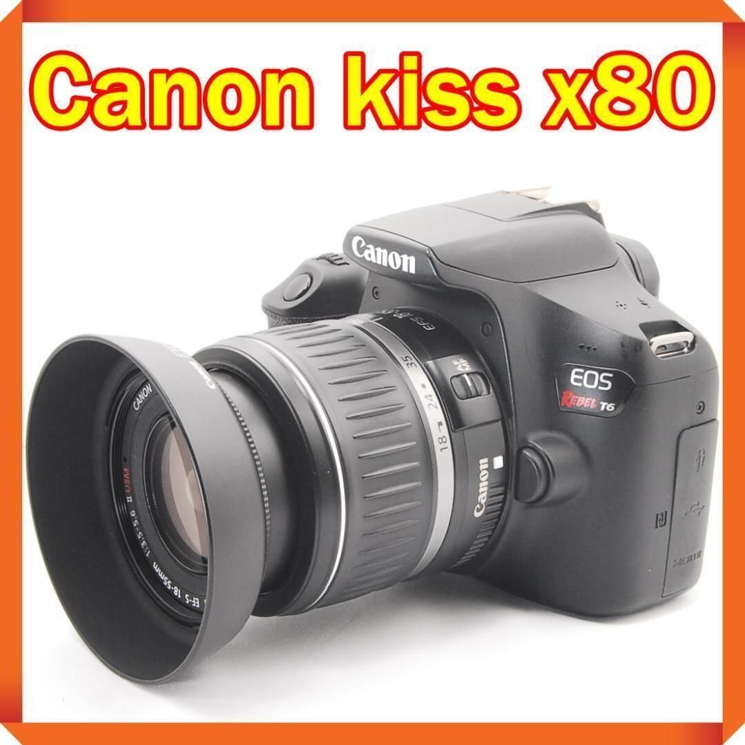 ✨ Canon EOS kiss x80 一眼レフ カメラ スマホ転送 188k3150 - メルカリ
