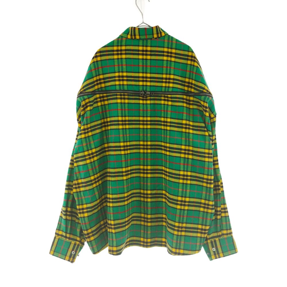 FACETASM (ファセッタズム) 22AW ZIPPER SHIRT ジッパーチェックシャツ