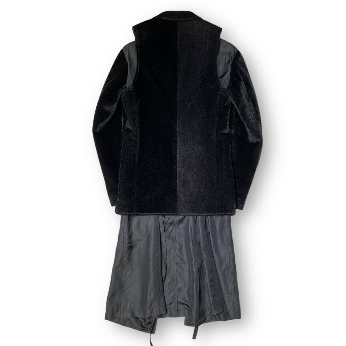 コムデギャルソンCOMME des GARCONS フェイクファー変形ジャケット 茶M位 | DCブランド古着通販プレイフル