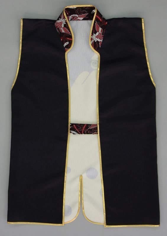 大人陣羽織 富士御神火文黒黄羅紗陣 風 着られる本格陣羽織