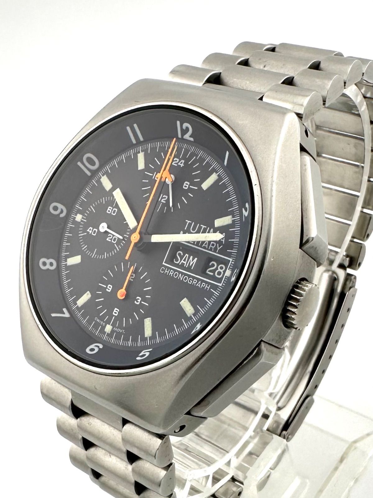 TUTIMA ミリタリー クロノグラフ レマニア5100 自動巻き 時計