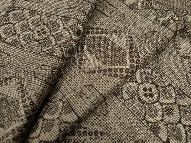 平和屋着物●本場大島紬　割り込み絣　吉祥文　正絹　逸品　CAAW8012yc 平和屋着物○本場大島紬 割り込み絣 吉祥文 正絹 逸品 CAAW8012yc 平和