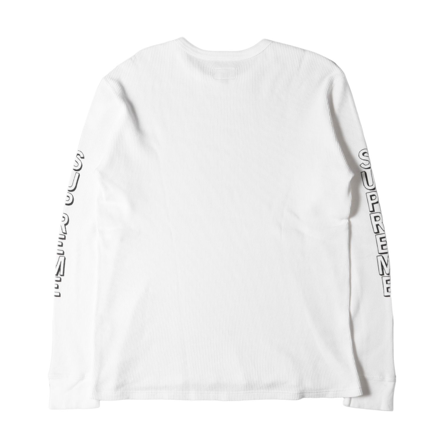 Supreme シュプリーム Tシャツ ドリップ柄 サーマル ロングスリーブ クルーネックTシャツ Drip Thermal 22AW ホワイト 白 XL トップス カットソー 長袖 【メンズ】【美品】