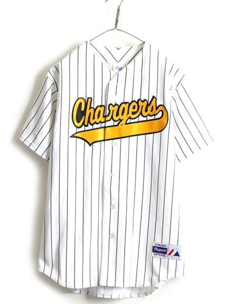 Majestic - 90s USA製 ■ Majestic カレッジ Chargers ストライプ Majestic - 90s USA製 □ Majestic カレッジ Chargers