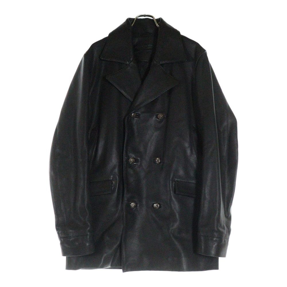 クロムハーツ　CHROMEHEARTS オールレザー　Pコート CHROME HEARTS (クロムハーツ) U FELONY Leather P Coat レザー P