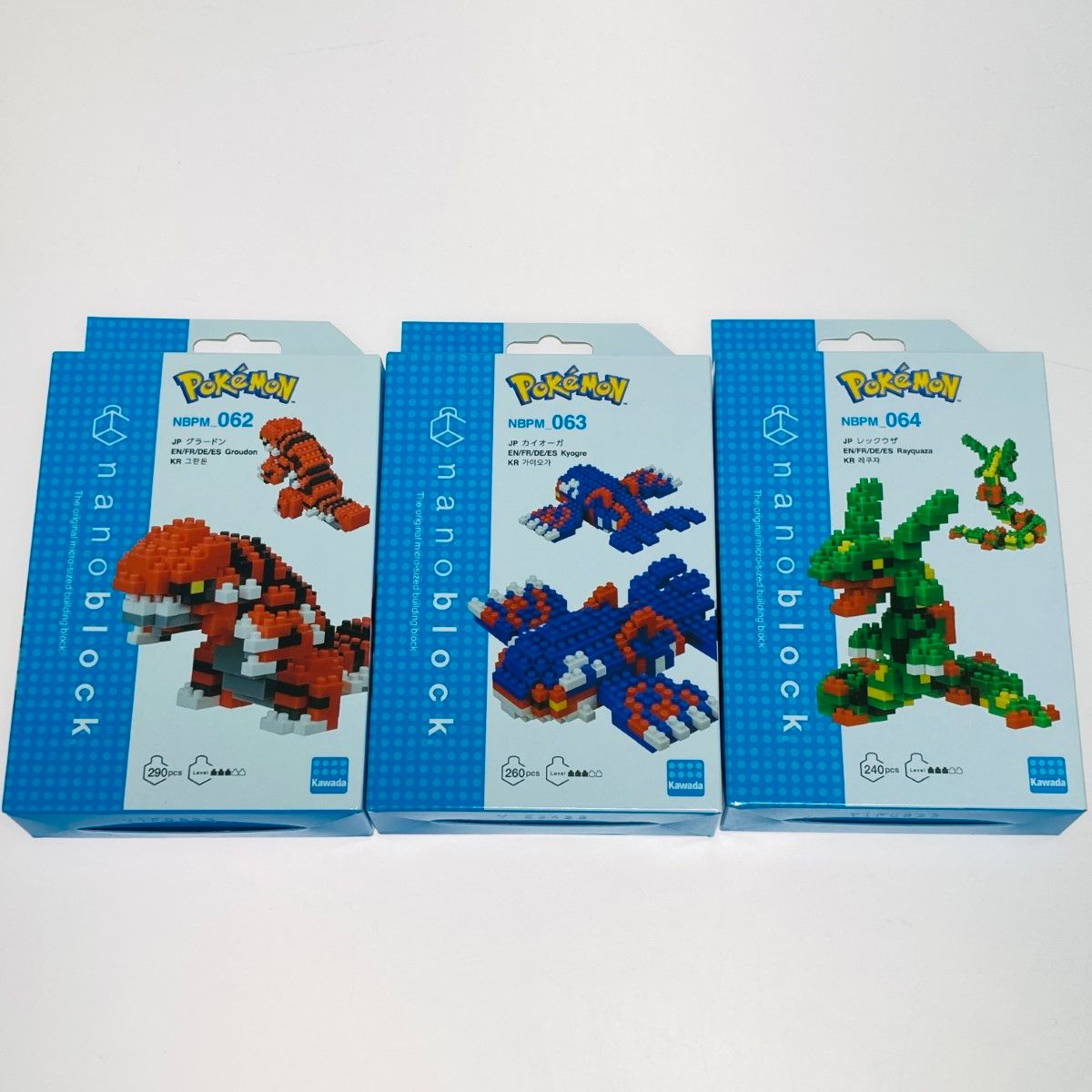 ◎◎カワダ ナノブロック ポケットモンスター ポケモン 8体 まとめ ルギア ホウオウ カイオーガ グラードン レックウザ ライコウ エンテイ スイクン ◎◎カワダ ナノブロック ポケットモンスター ポケモン 8体 まとめ