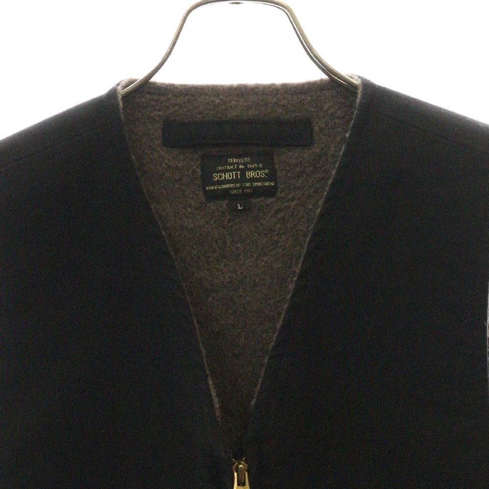 SCHOTT (ショット) 裏地アルパカ混ウール デッキベストジャケット