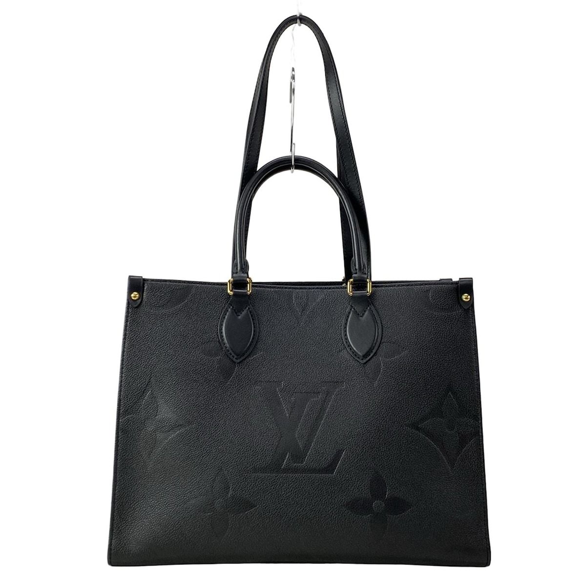 LOUIS VUITTON ルイヴィトン トートバッグ モノグラム アンプラント オンザゴーMM M45595 ノワール レザー 牛革
