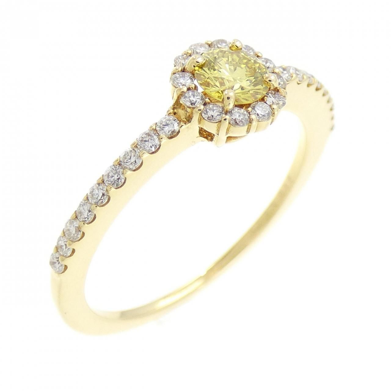 K18YG ダイヤモンド リング 0.220CT