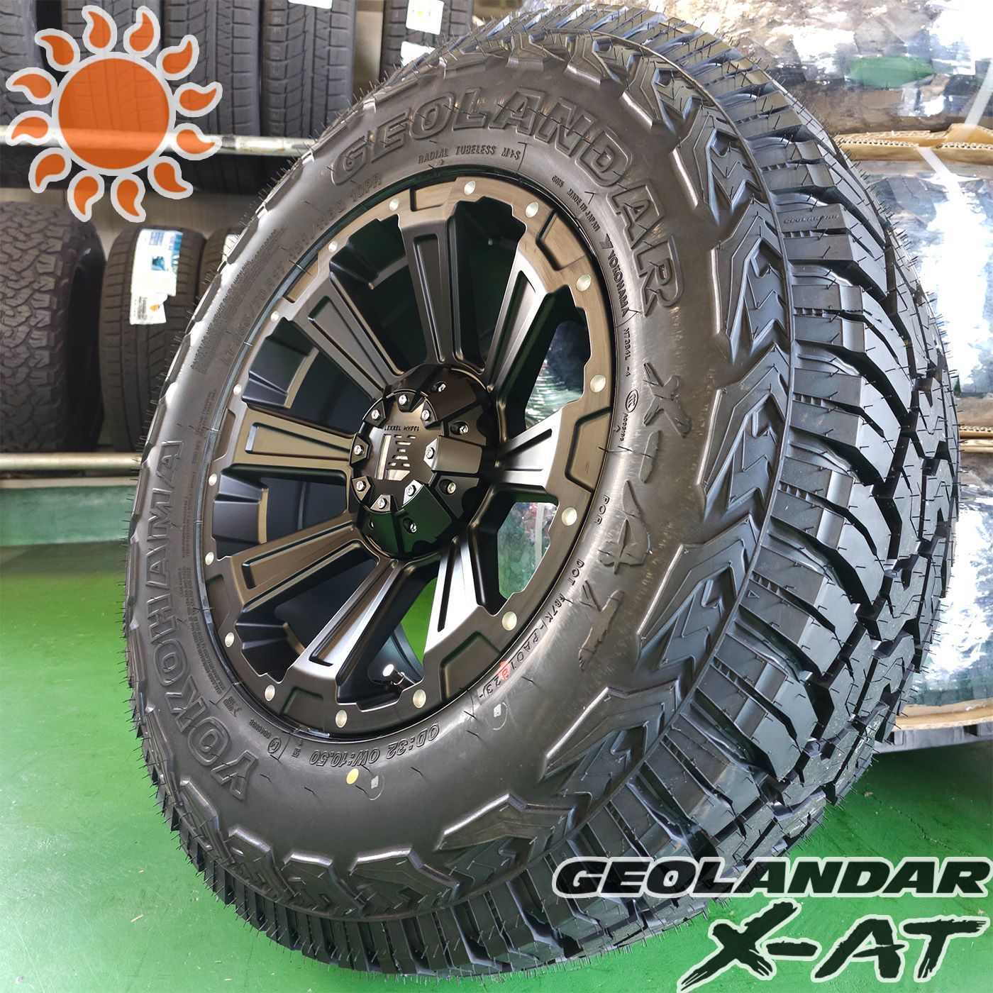 夏タイヤセット 4本組 ラングラー（JK，JL）17インチ タイヤホイールセット YOKOHAMA GEOLANDAR X-AT ヨコハマ ジオランダー  285/70R17 ノーマル車高対応 LEXXEL DeathRock レクセルホイール デスロック - メルカリ