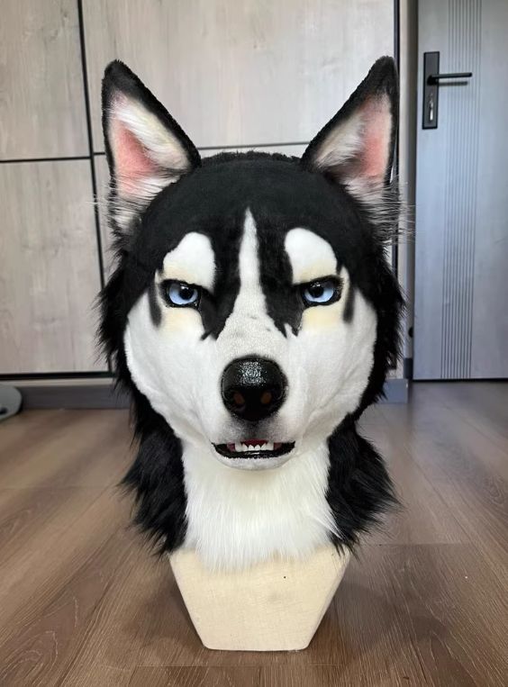 着ぐるみヘッド 犬 NO.125 リアルスタイル 全頭ヘッド ケモノ ファースーツ ぬいぐるみ コスプレ コスチューム kigurumi