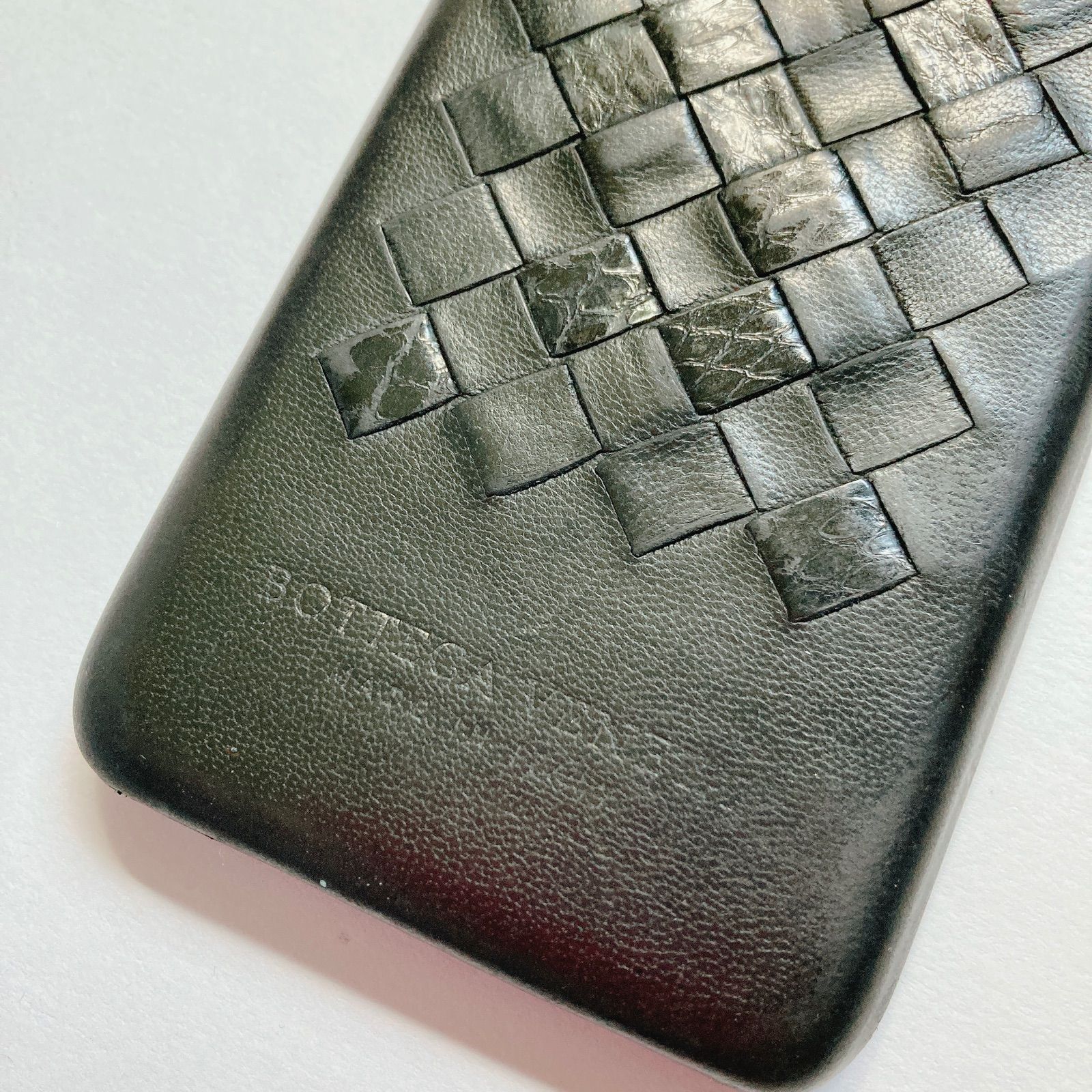 BOTTEGA VENETA iPhoneケース 7/8/SE2/SE3 ブラック レザー - メルカリ