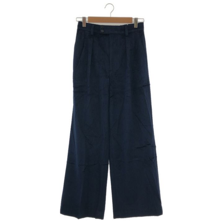 Spick - Span スピックアンドスパン 24030200823040 ベロアシャギータックパンツ レディース ネイビー 38