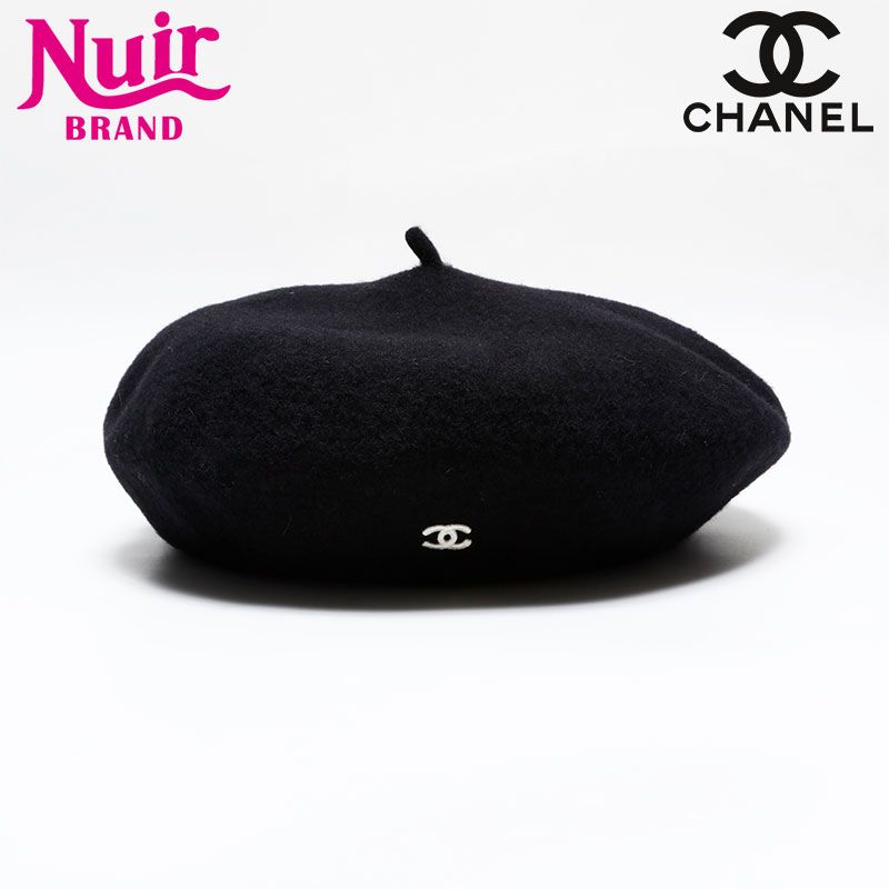 CHANEL シャネル ベレー帽 ココマーク 98P ウール 1998