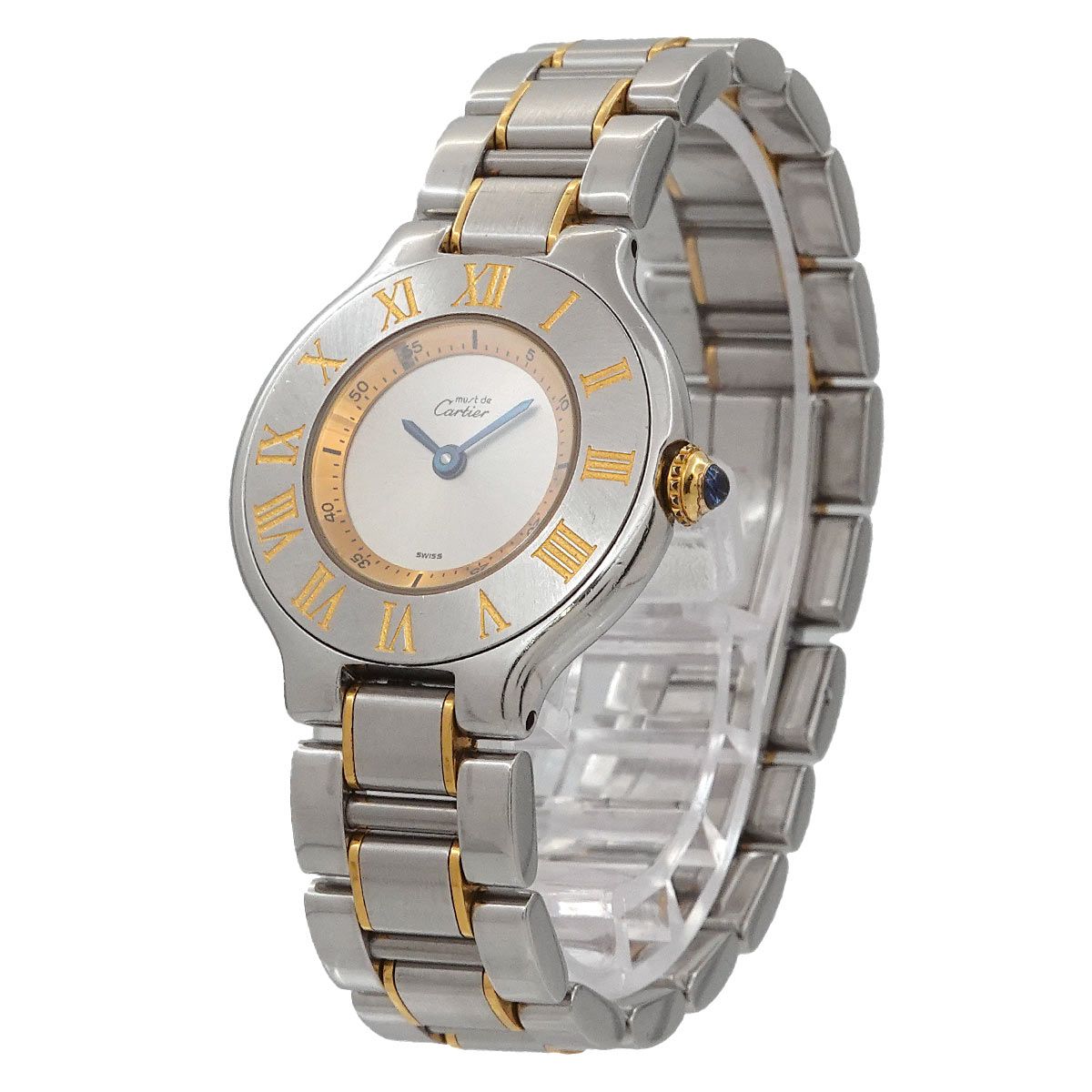 Cartier アナログ時計 シルバー W5310022 シルバー Cartier（カルティエ）タンクアングレーズ SM