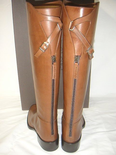 サルトル SARTORE ブーツ 38 シングルバックベルト ジョッキーブーツ 過激 