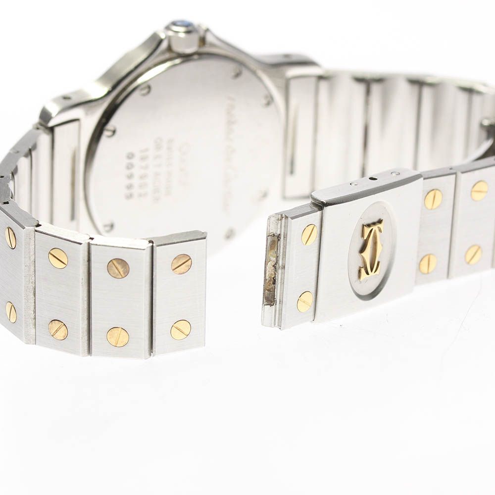 【ジャンク品】腕時計 Cartier サントスオクタゴン カルティエ CARTIER サントスオクタゴン デイト クォーツ メンズベルト