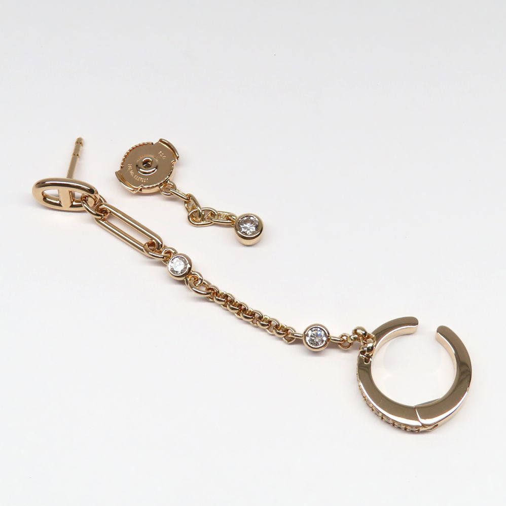 【上品☆】HERMES 右耳用 左耳用 シングルピアス HERMES 【新品同様】エルメス シングルピアス サボ セット